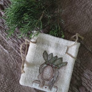 Hand painted small canvas bags
