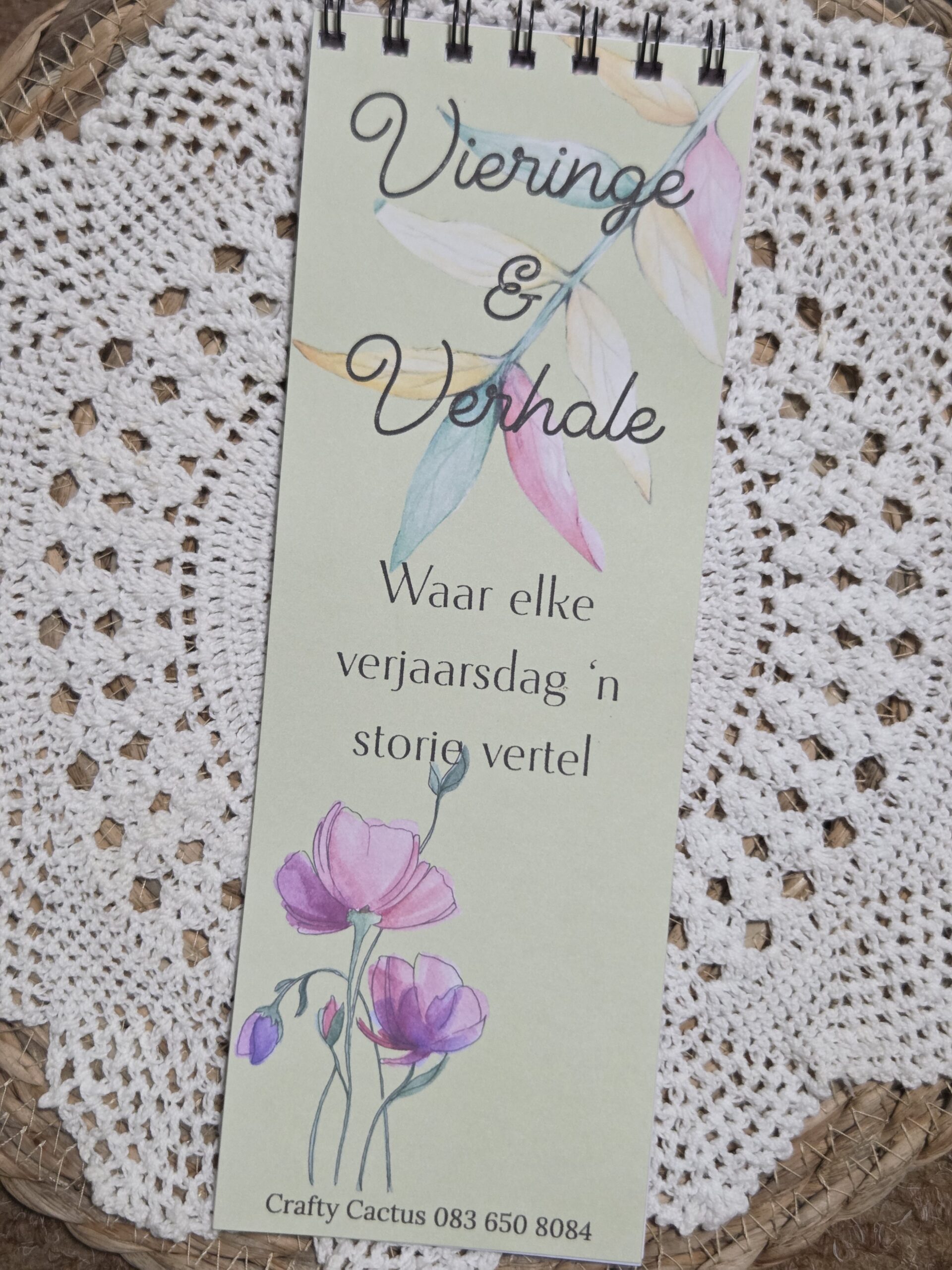 Flower Birthday Calendar - Afrikaans