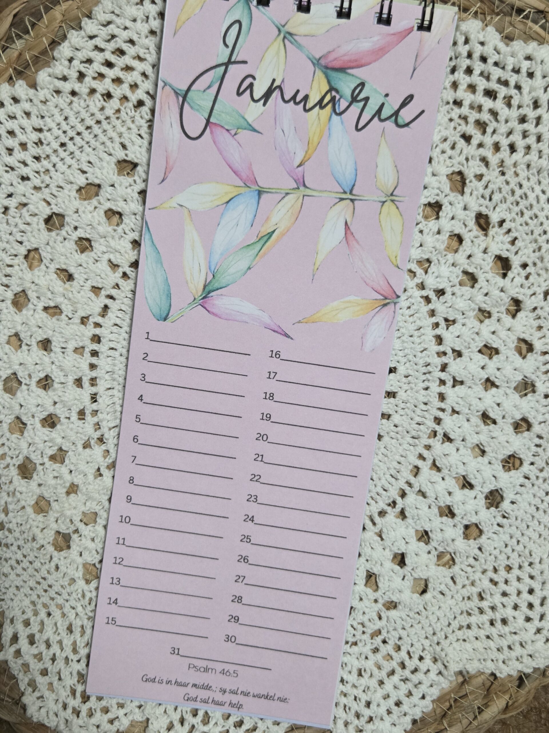 Flower Birthday Calendar - Afrikaans - Image 2