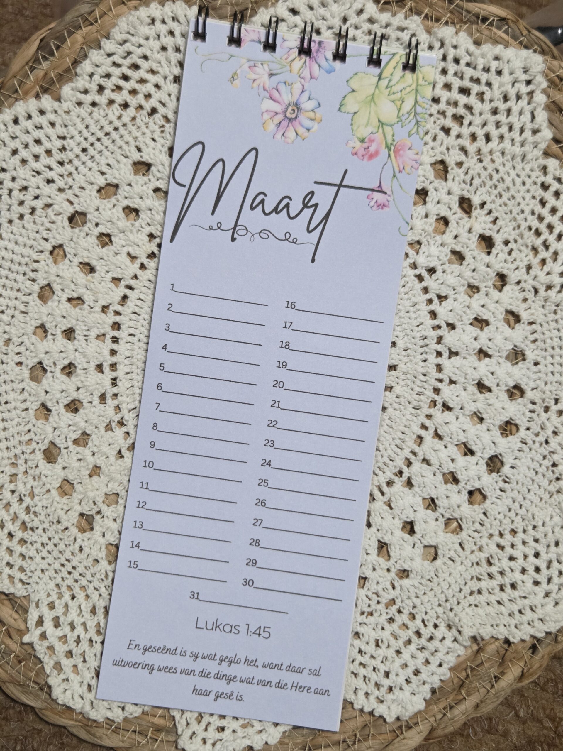 Flower Birthday Calendar - Afrikaans - Image 4