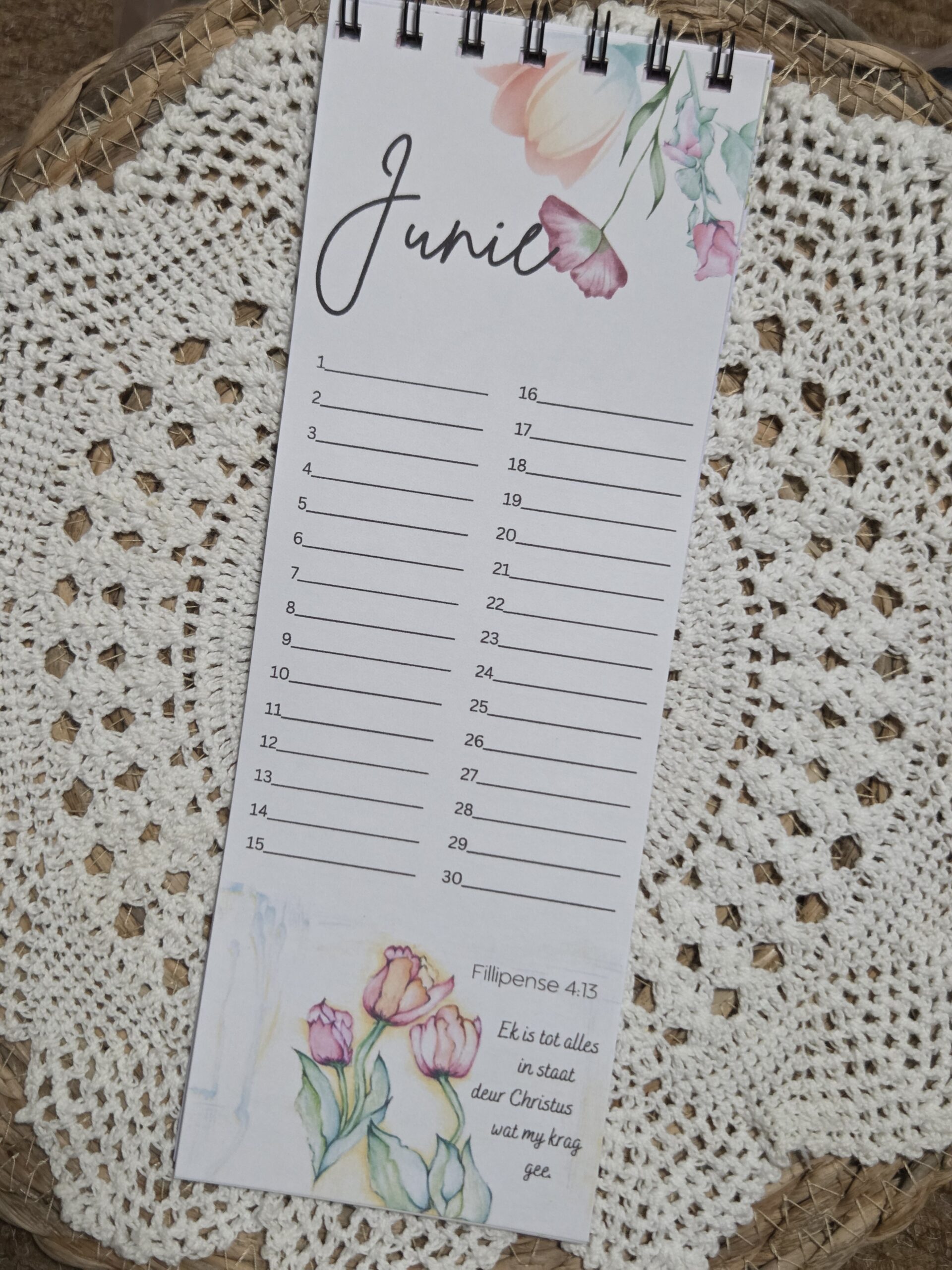 Flower Birthday Calendar - Afrikaans - Image 7