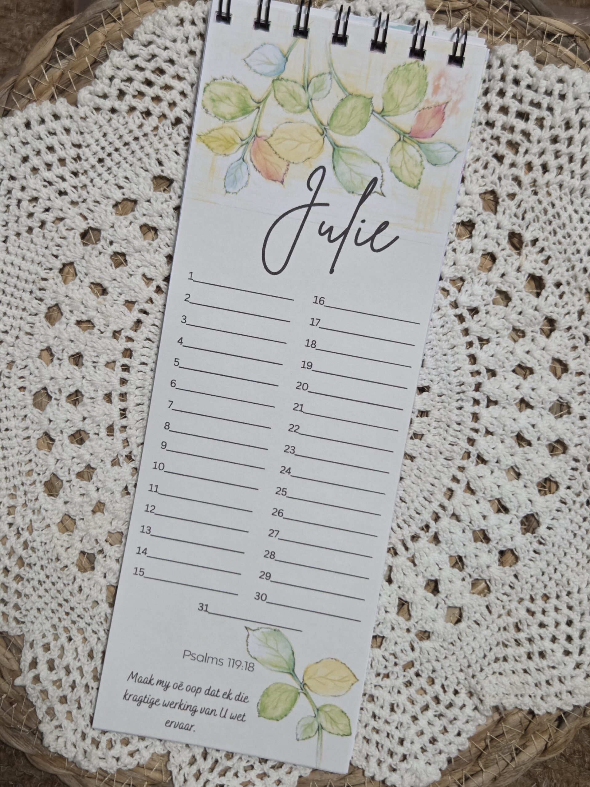 Flower Birthday Calendar - Afrikaans - Image 8