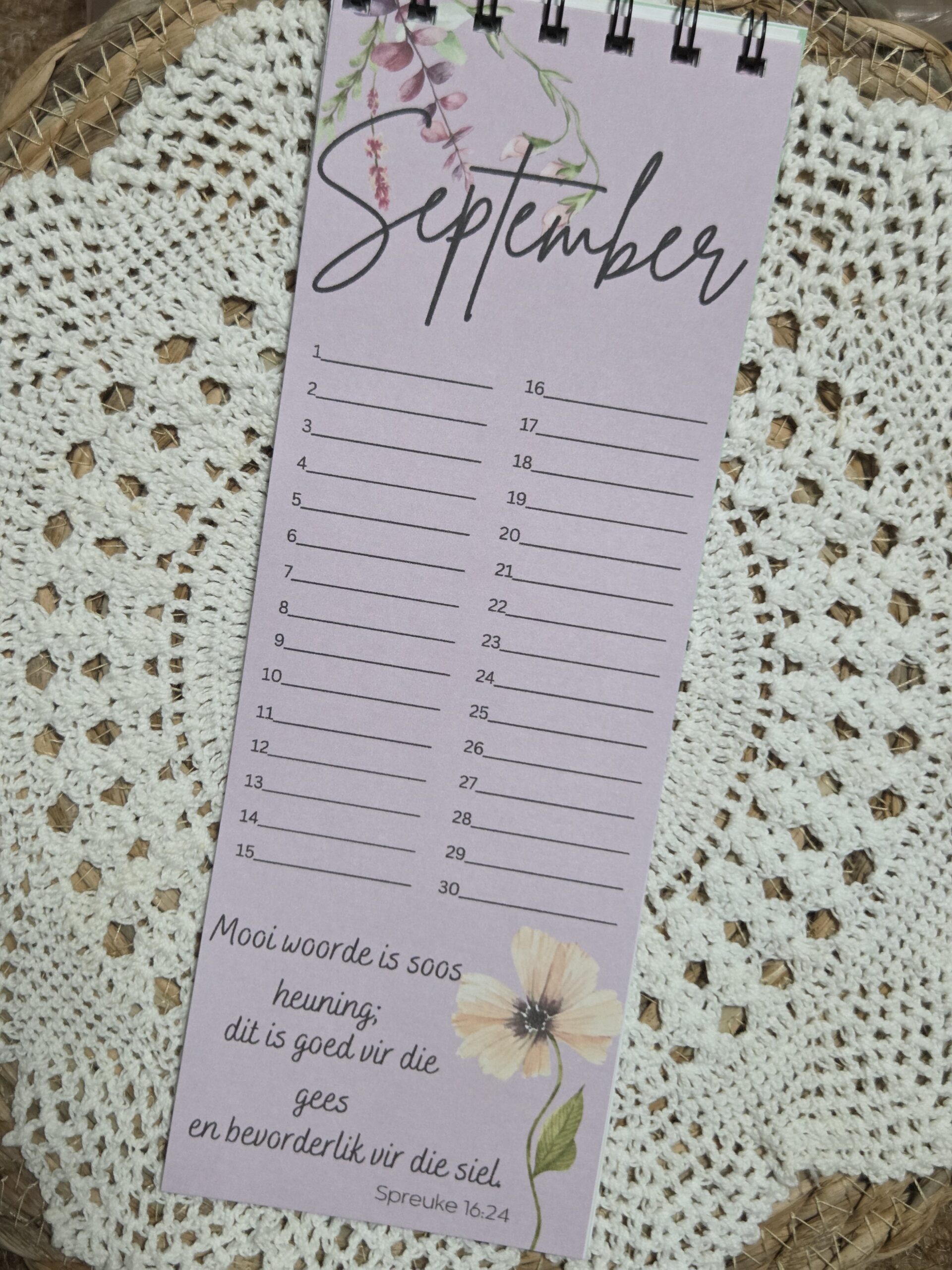 Flower Birthday Calendar - Afrikaans - Image 10
