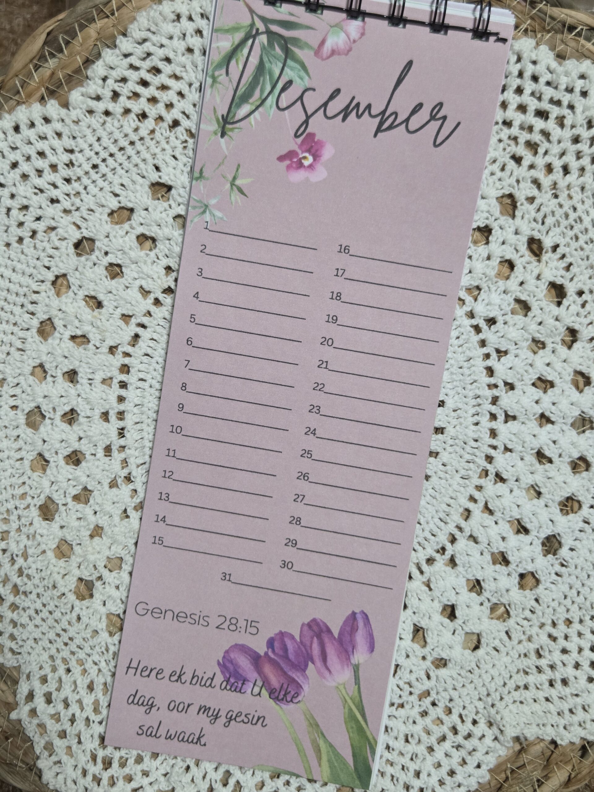 Flower Birthday Calendar - Afrikaans - Image 13